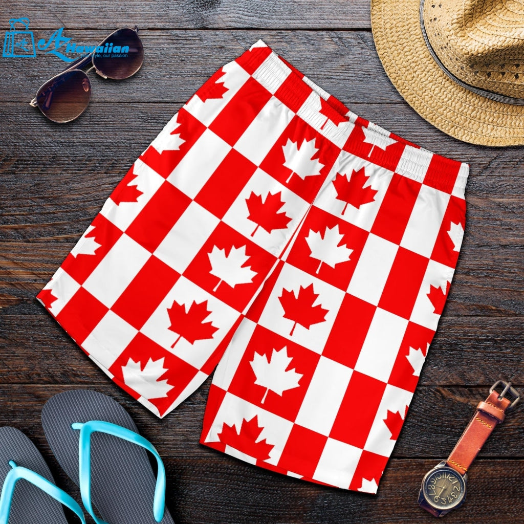 Canada Pattern Print Design 05 Men Shorts