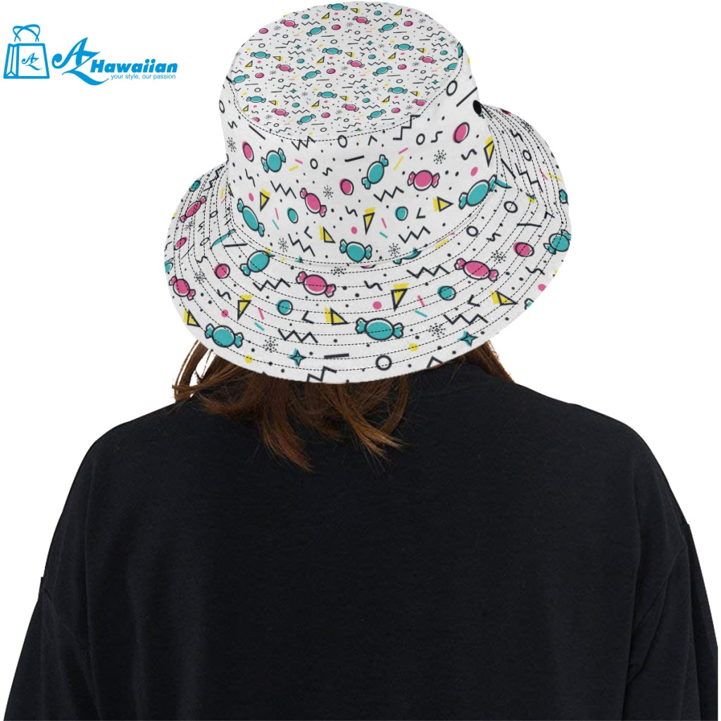 Candy design pattern Unisex Bucket Hat