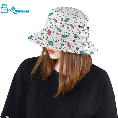 Candy design pattern Unisex Bucket Hat