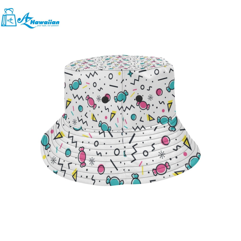 Candy design pattern Unisex Bucket Hat