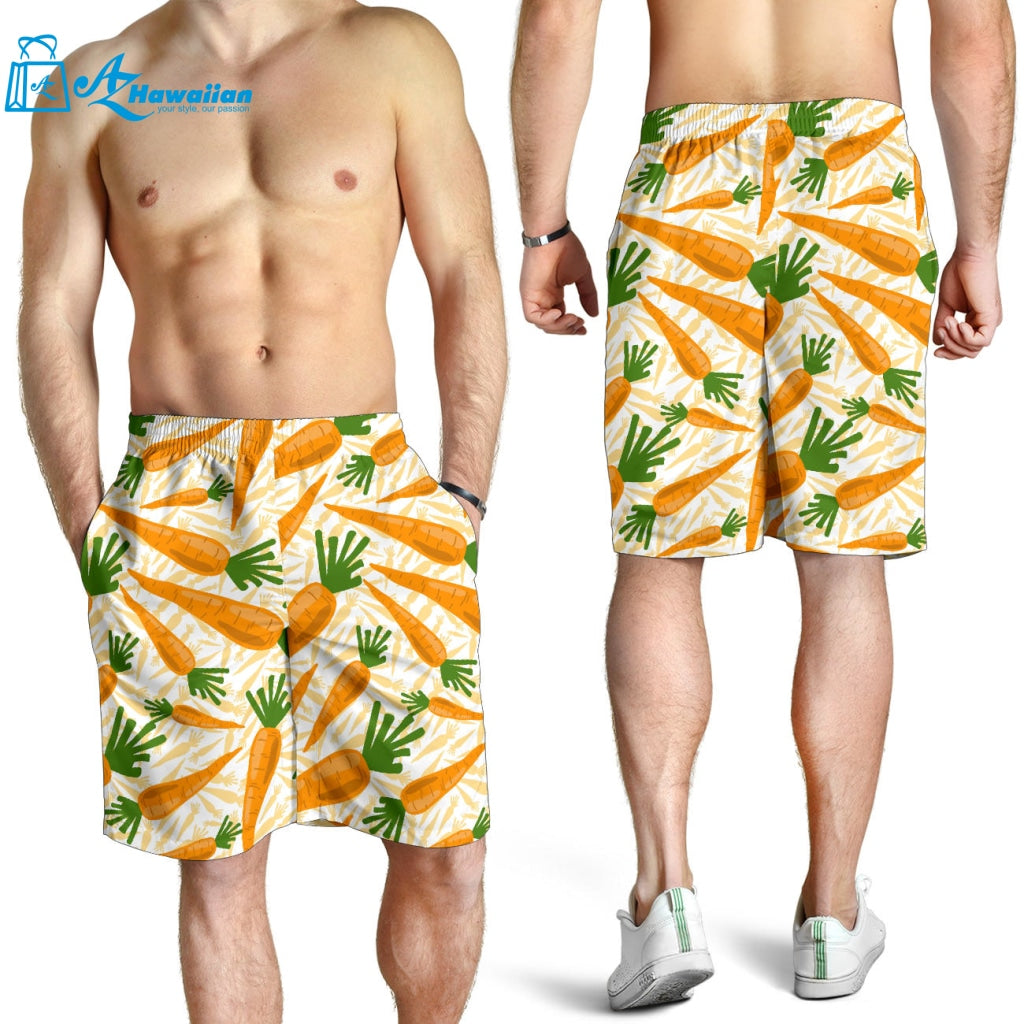 Carrot Pattern Print Design 01 Men Shorts