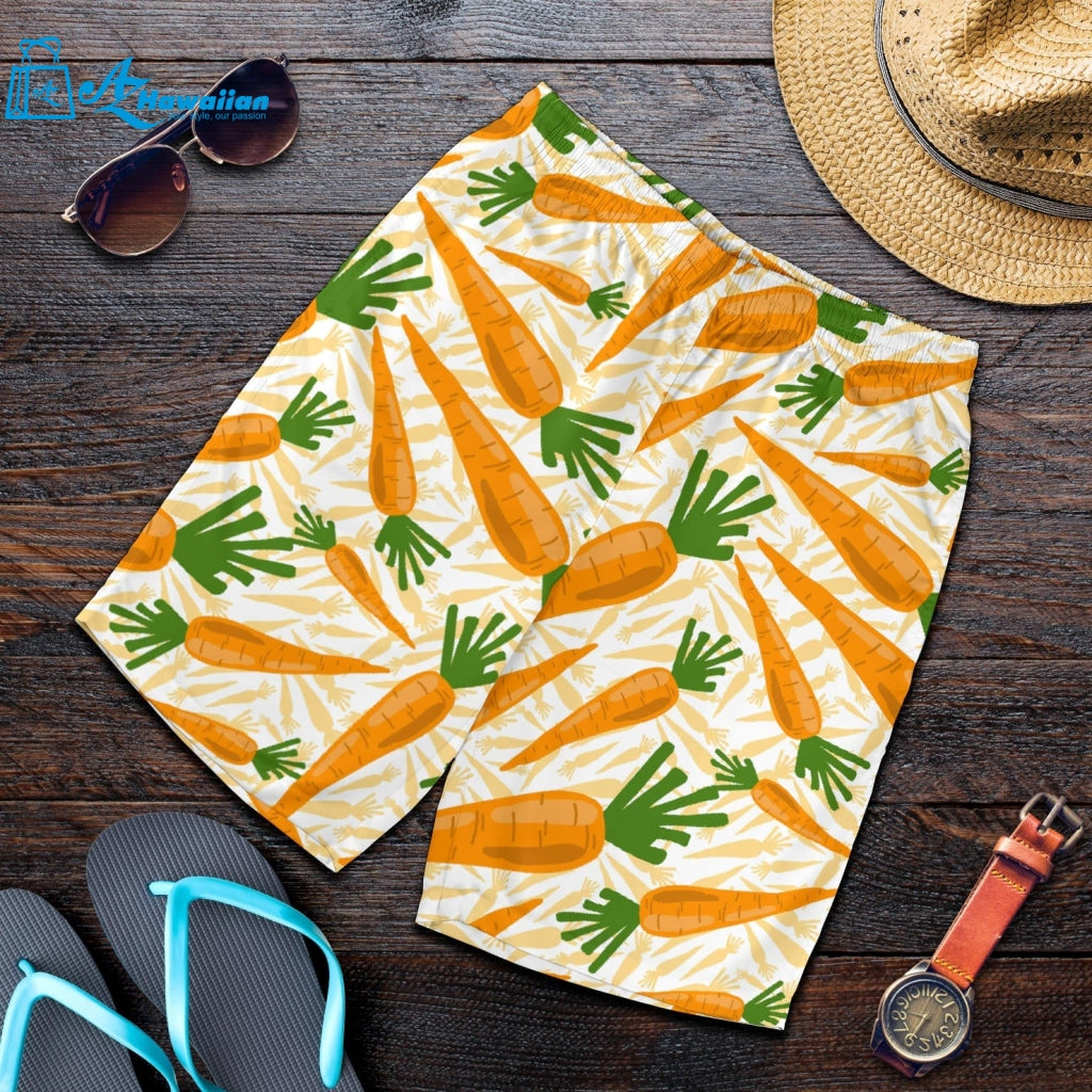 Carrot Pattern Print Design 01 Men Shorts