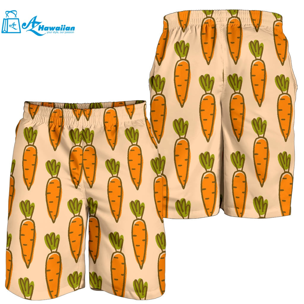 Carrot Pattern Print Design 04 Men Shorts