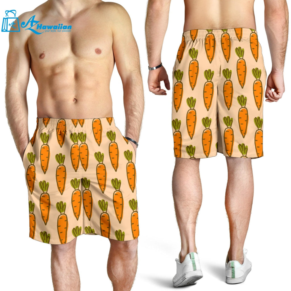 Carrot Pattern Print Design 04 Men Shorts