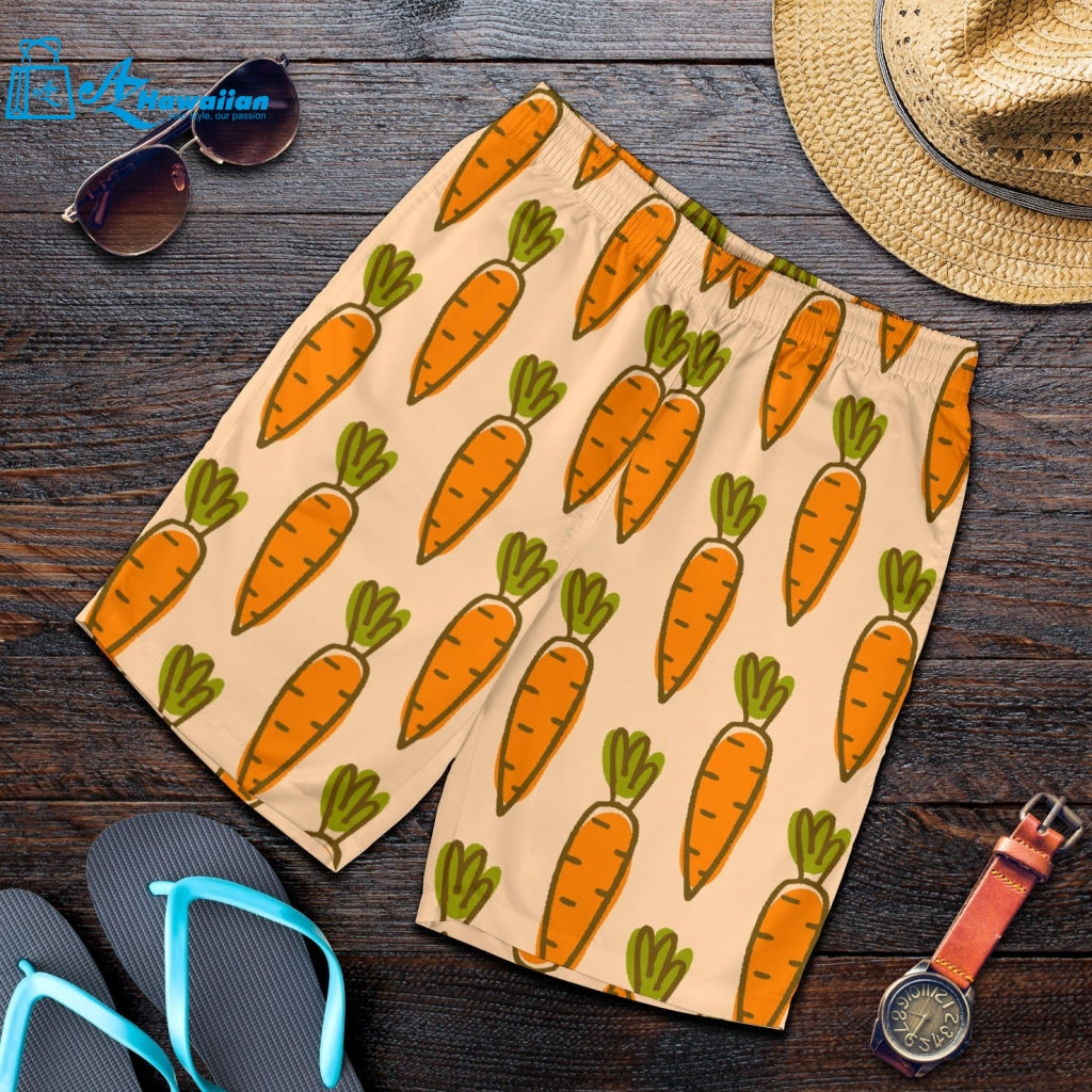 Carrot Pattern Print Design 04 Men Shorts