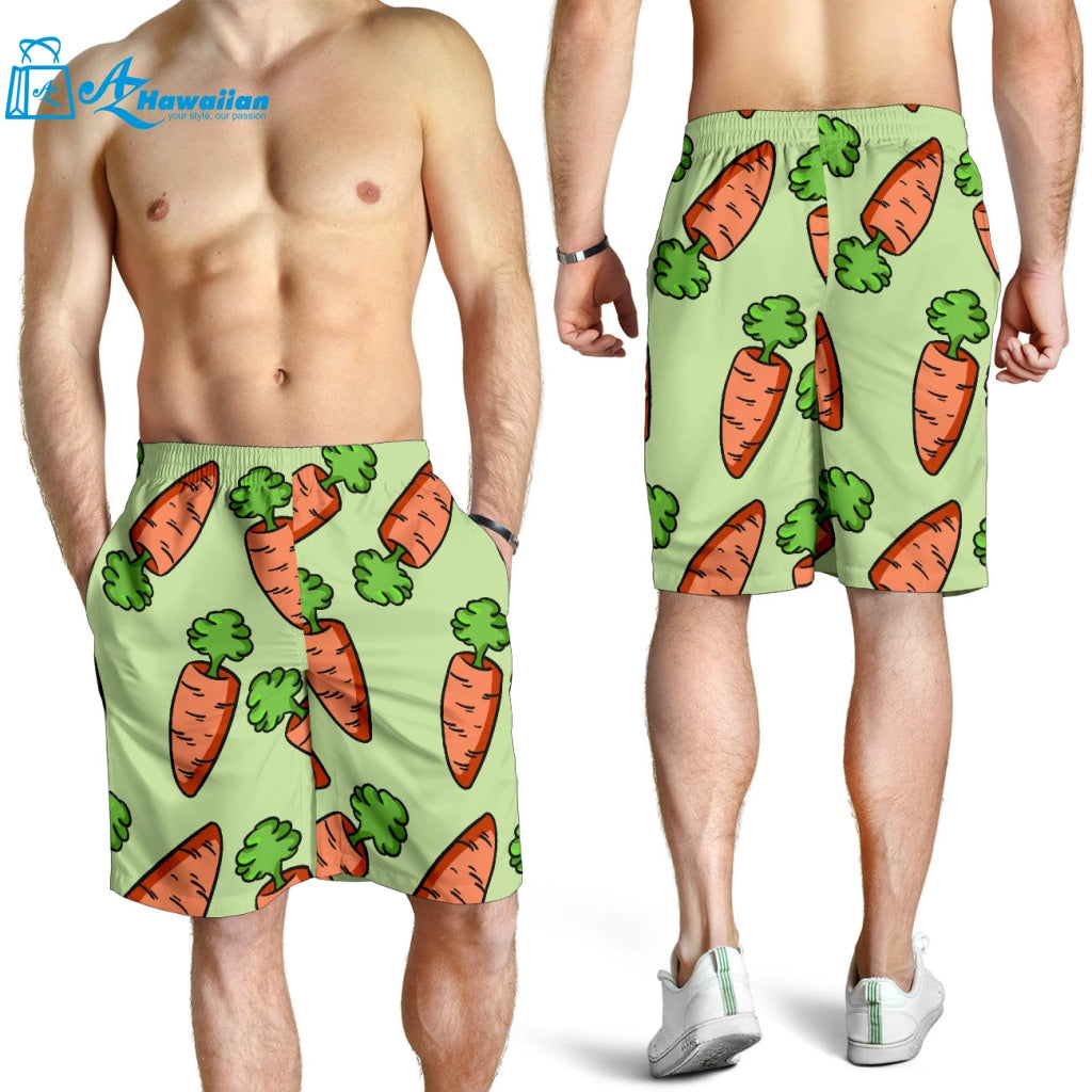 Carrot Pattern Print Design 05 Men Shorts