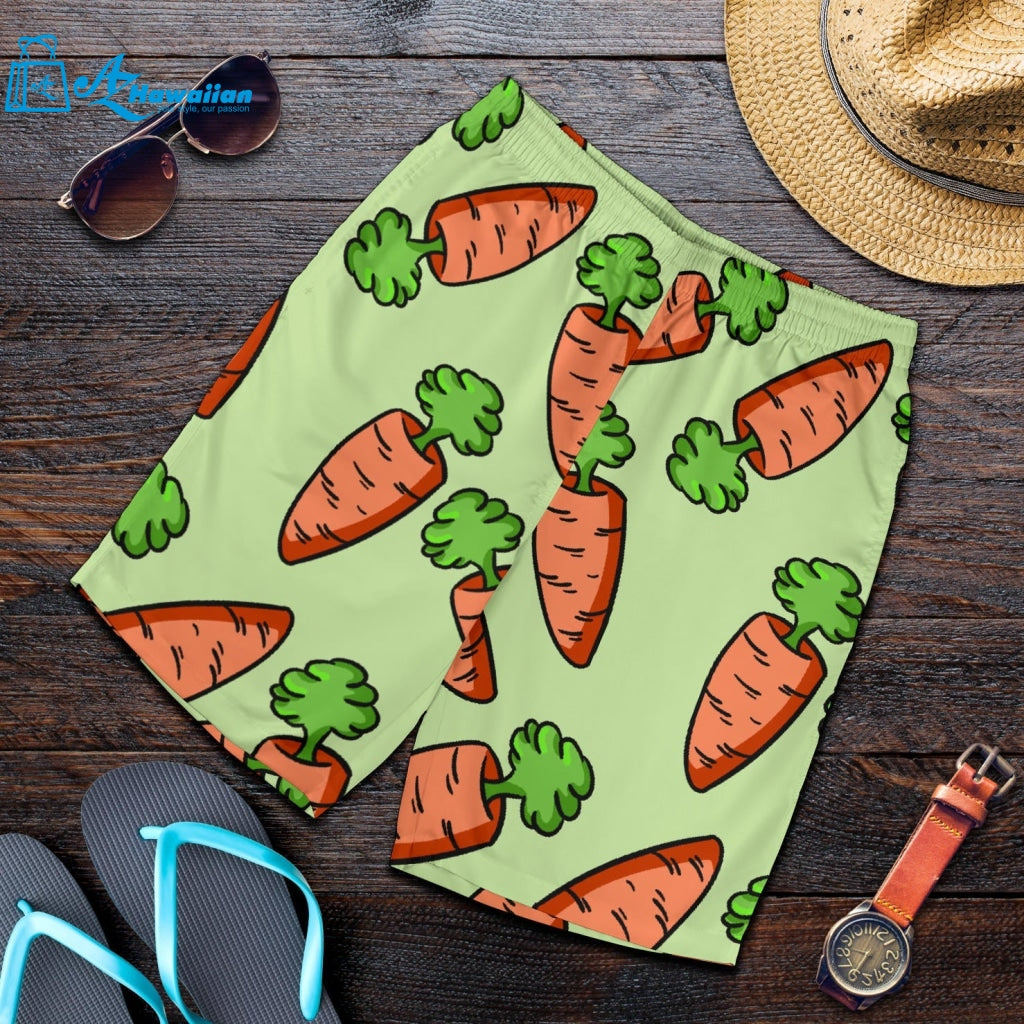 Carrot Pattern Print Design 05 Men Shorts