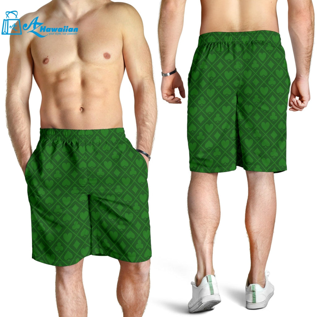 Casino Cards Suits Pattern Print Design 04 Men Shorts