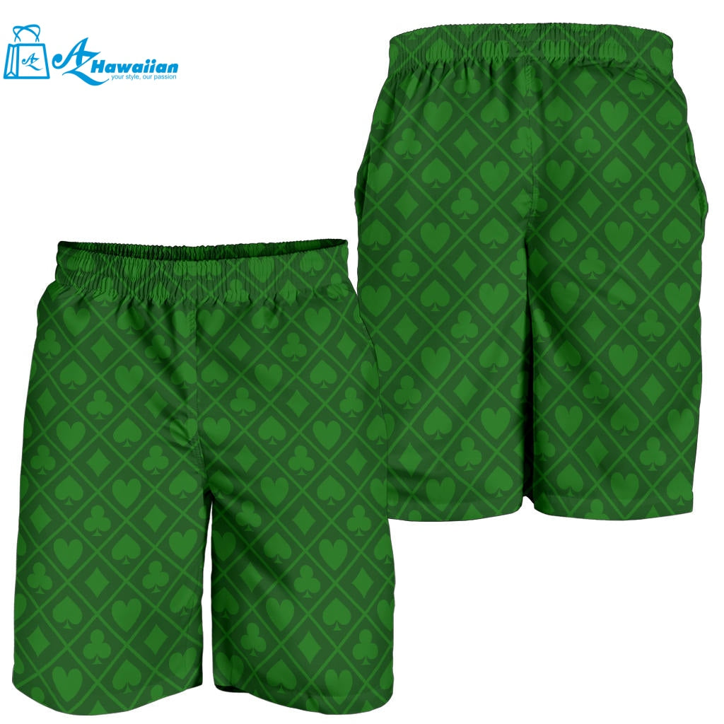 Casino Cards Suits Pattern Print Design 04 Men Shorts