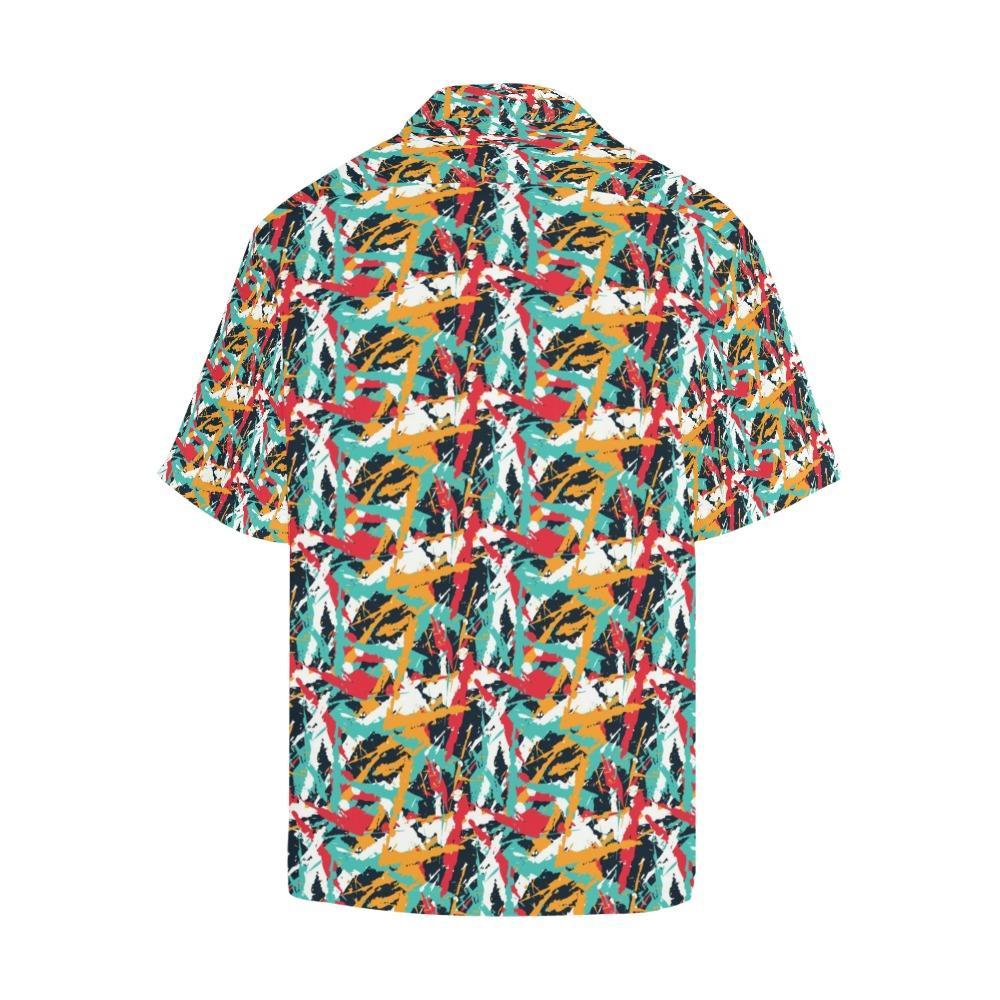 Splatter Print Design Hawaiian Shirt