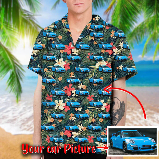 Custom Photo Car Unisex Hawaiian Shirts