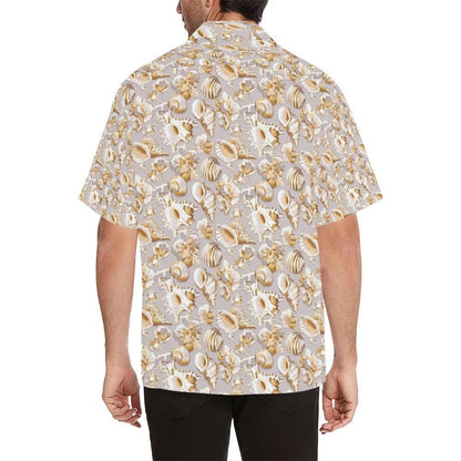 Seashell Print Design Hawaiian Shirt