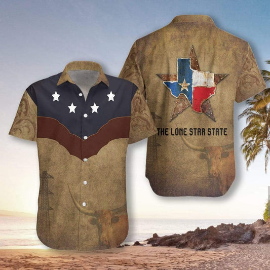 Hawaiian Aloha Shirts Texas The Lone Star State