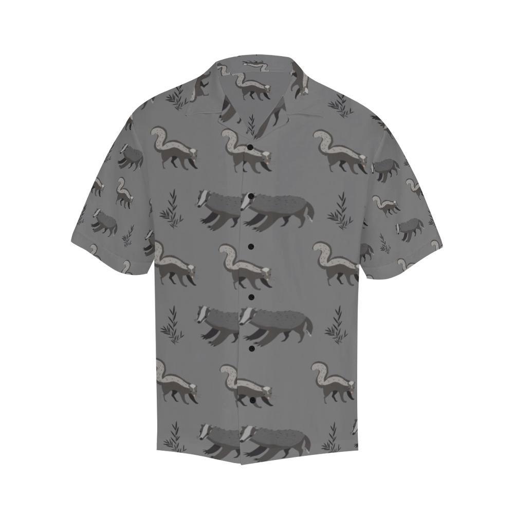 Skunk Print Design Hawaiian Shirt