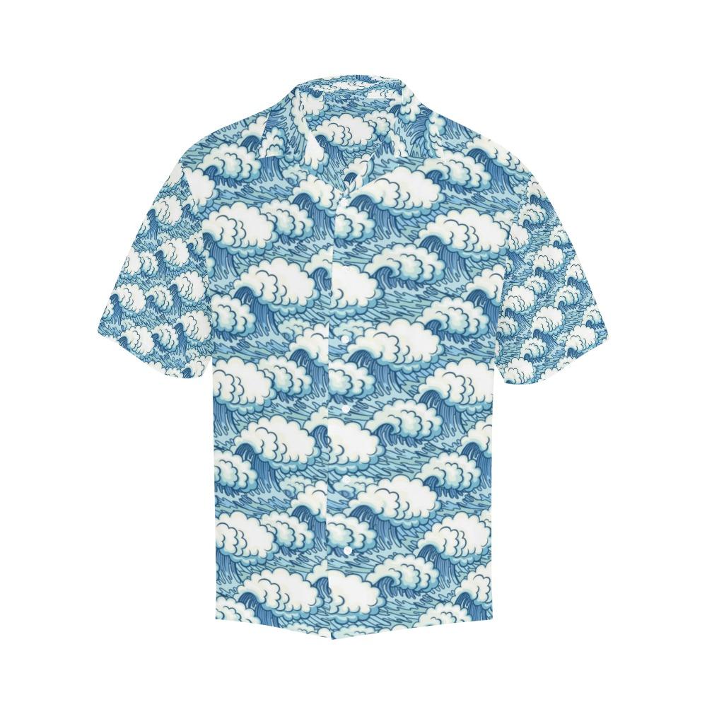 Wave Japan Style Print Design Lks3 Hawaiian Shirt