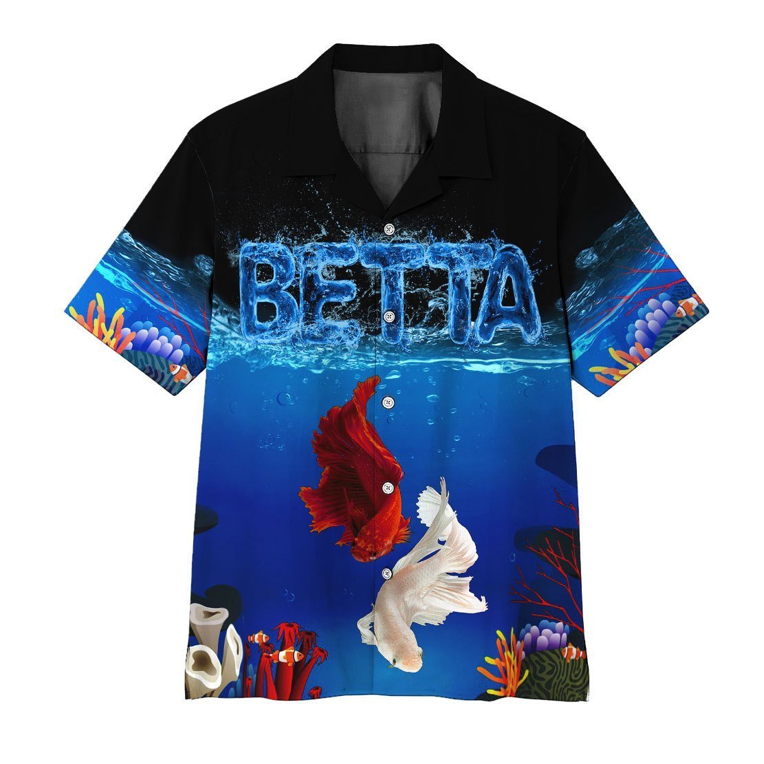  3D Betta Fish Hawaii Shirt