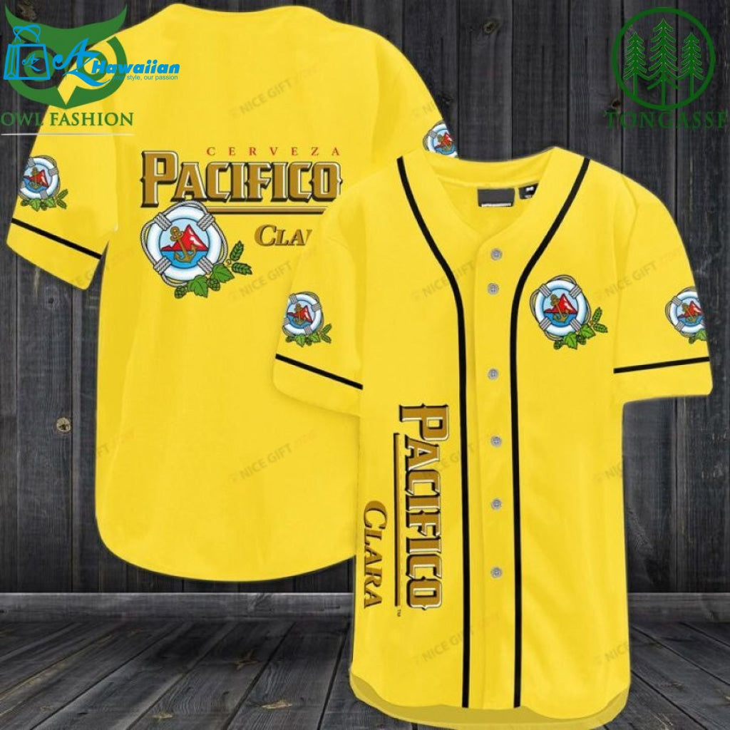 Cerveza Pacifico Clara Baseball Jersey Shirt