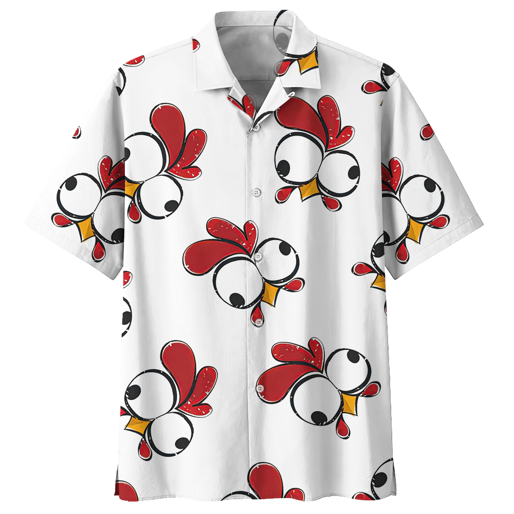 Chicken   White High Quality Unisex Hawaiian Shirt For Men And Women Dhc17063738