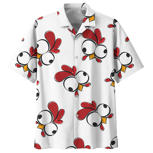 Chicken   White High Quality Unisex Hawaiian Shirt For Men And Women Dhc17063738