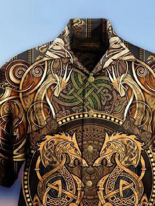 Dragon Pattern Hawaii Shirt | Unique Beach Hawaiian