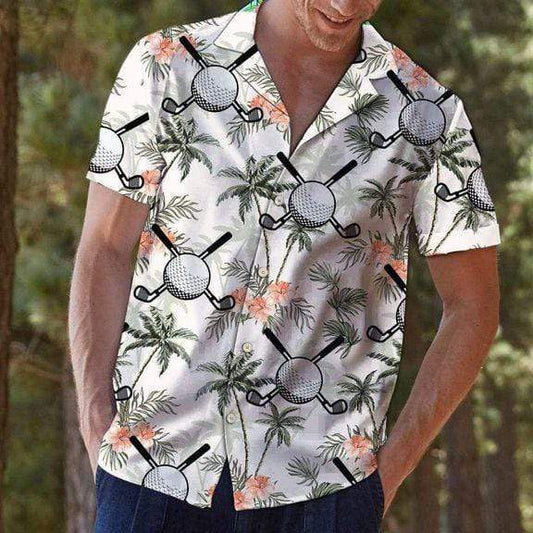 Golf Hawaiian Aloha Shirts For Men #DH