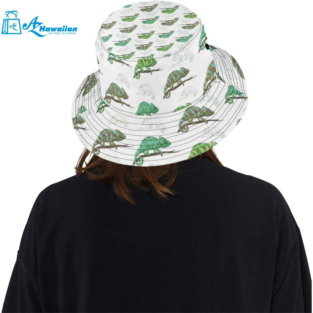 Chameleon lizard pattern Unisex Bucket Hat