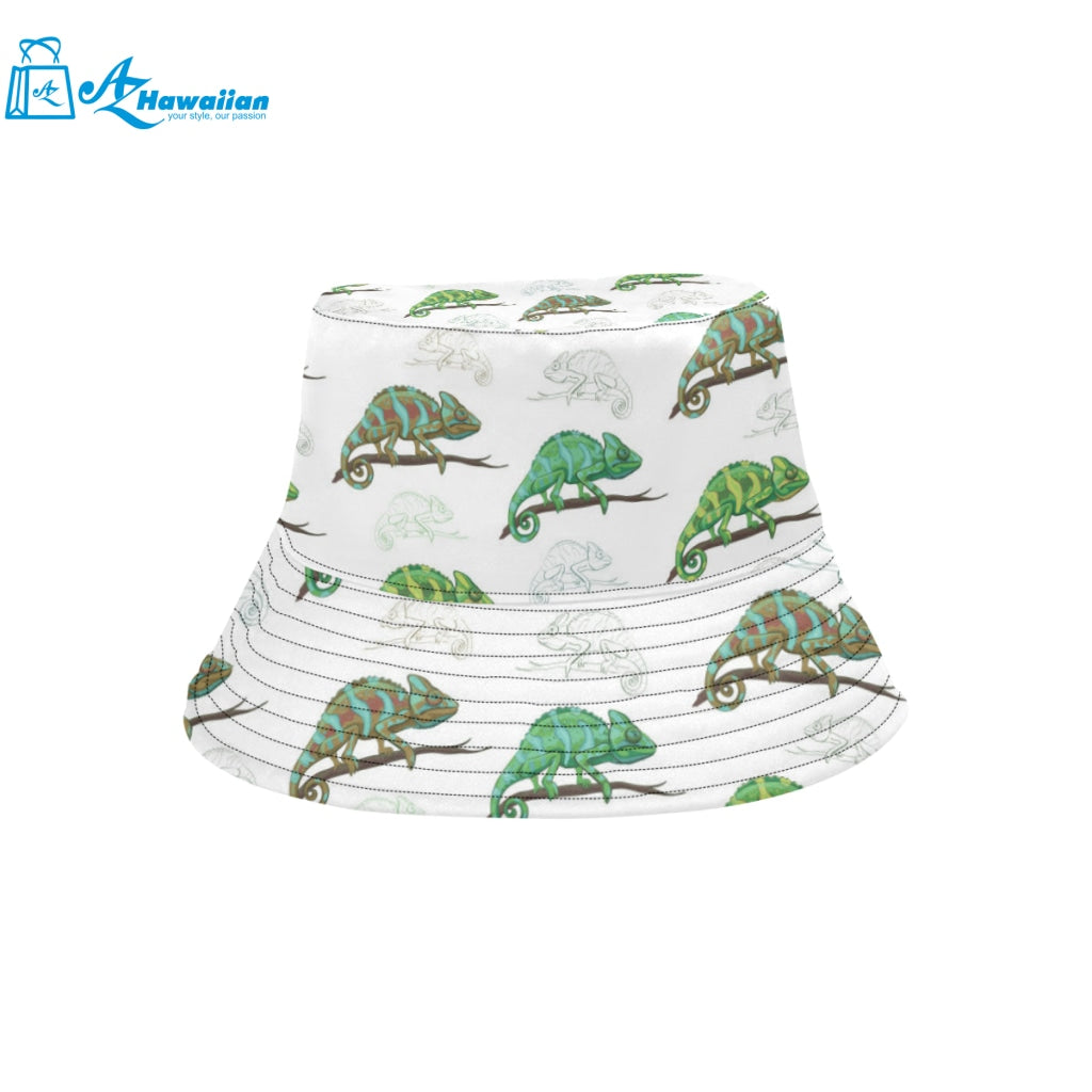 Chameleon lizard pattern Unisex Bucket Hat