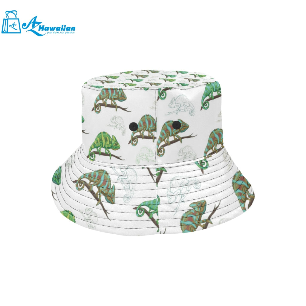 Chameleon lizard pattern Unisex Bucket Hat