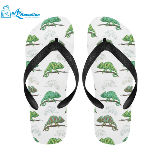 Chameleon lizard pattern Unisex Flip Flops