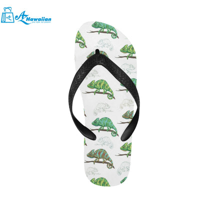 Chameleon lizard pattern Unisex Flip Flops