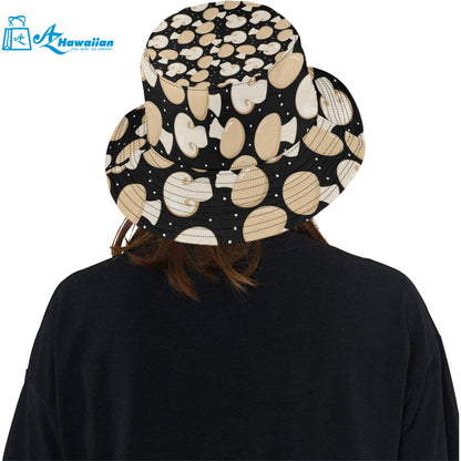 Champignon mushroom pattern Unisex Bucket Hat