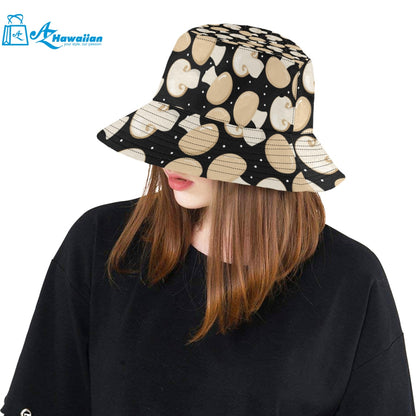 Champignon mushroom pattern Unisex Bucket Hat