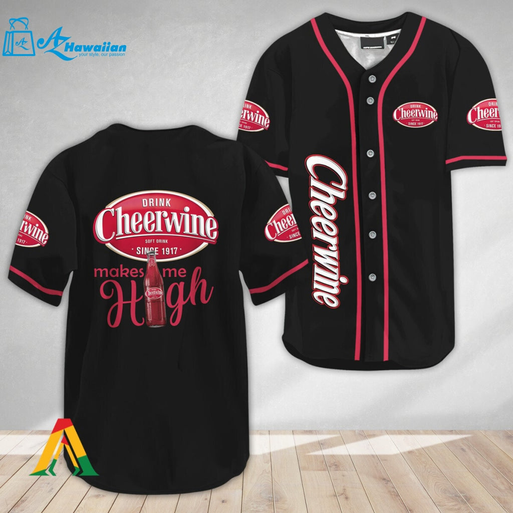 Cheerwine Make Me High Baseball Jersey