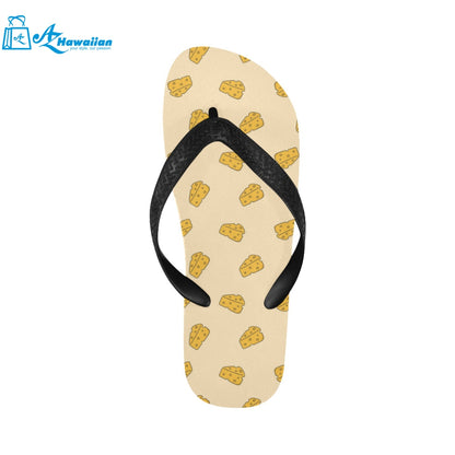 Cheese pattern Unisex Flip Flops