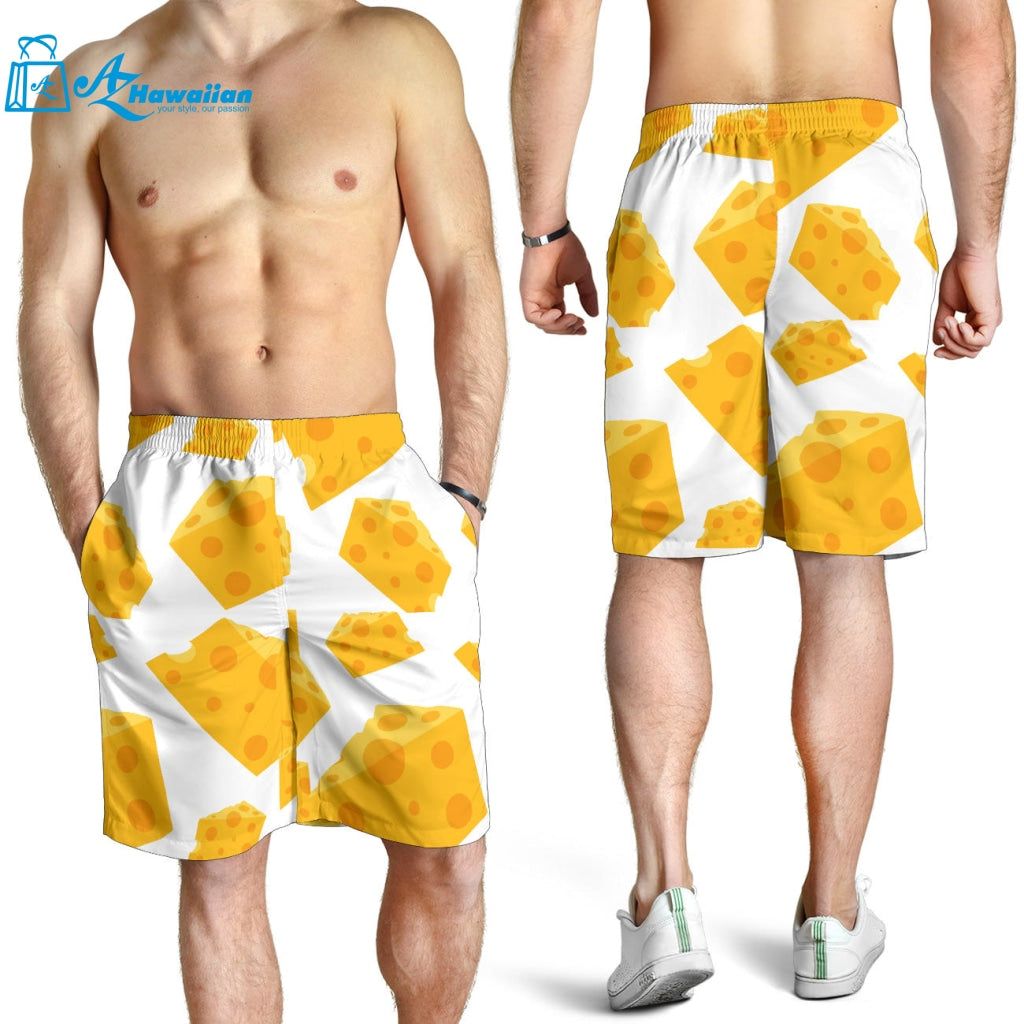 Cheese Slice Pattern Men Shorts