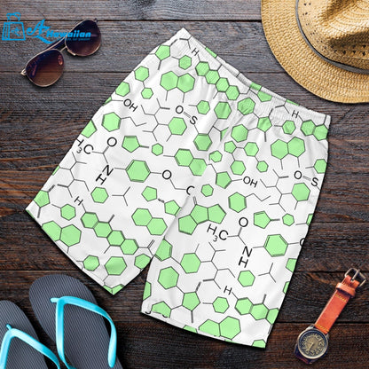 Chemistry Periodic Table Pattern Print Design 03 Men Shorts