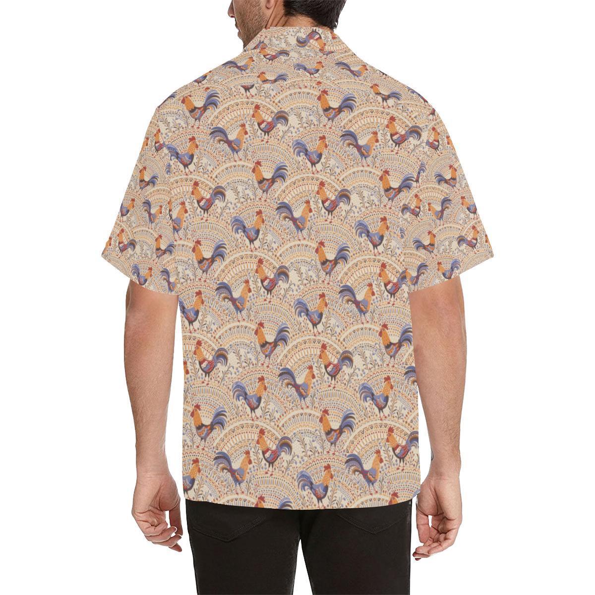 Chicken Boho Style Pattern Hawaiian Shirt