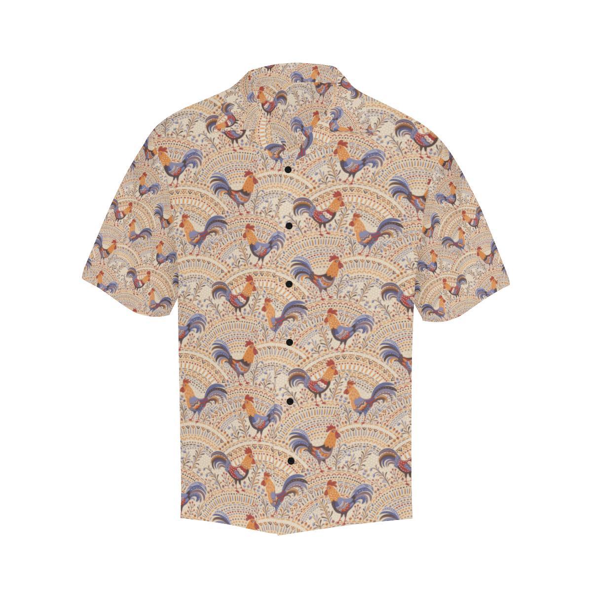 Chicken Boho Style Pattern Hawaiian Shirt