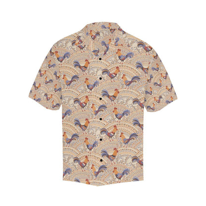 Chicken Boho Style Pattern Hawaiian Shirt