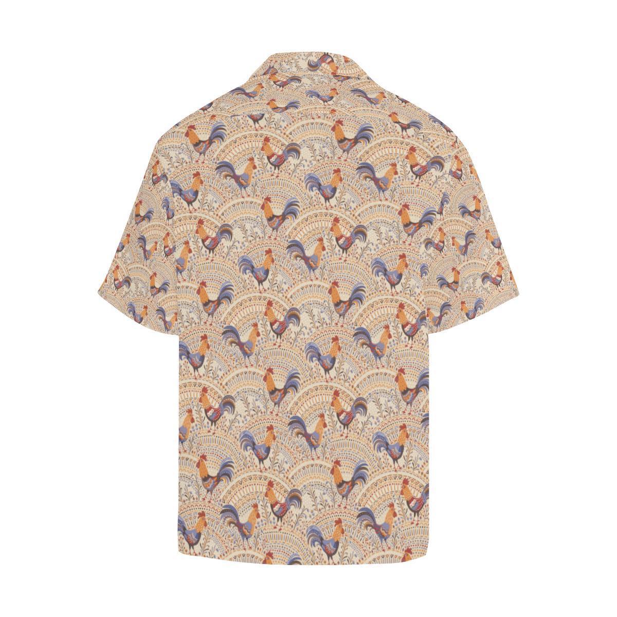 Chicken Boho Style Pattern Hawaiian Shirt