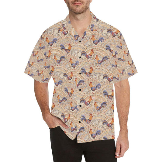 Chicken Boho Style Pattern Hawaiian Shirt