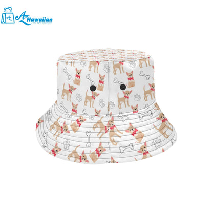 Chihuahua bone paw pattern Unisex Bucket Hat