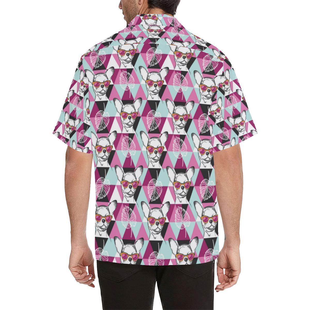 Chihuahua Cute Triangle Pattern Hawaiian Shirt