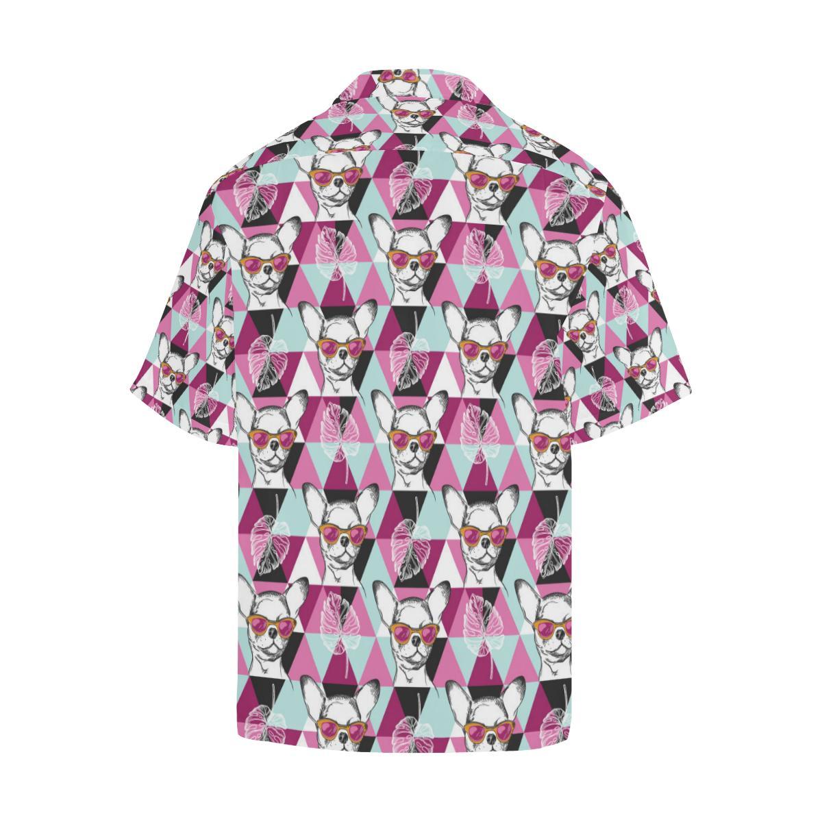 Chihuahua Cute Triangle Pattern Hawaiian Shirt