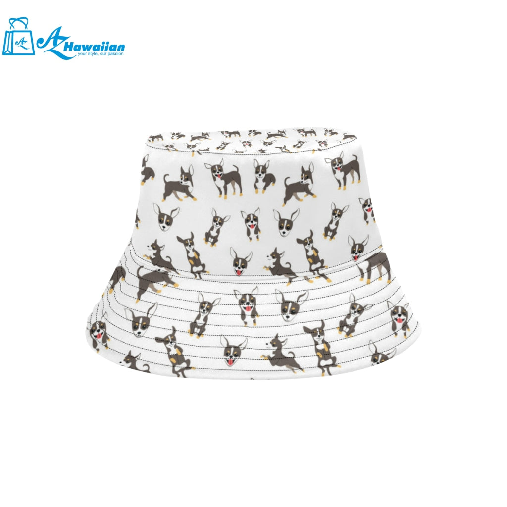 Chihuahua dog pattern Unisex Bucket Hat