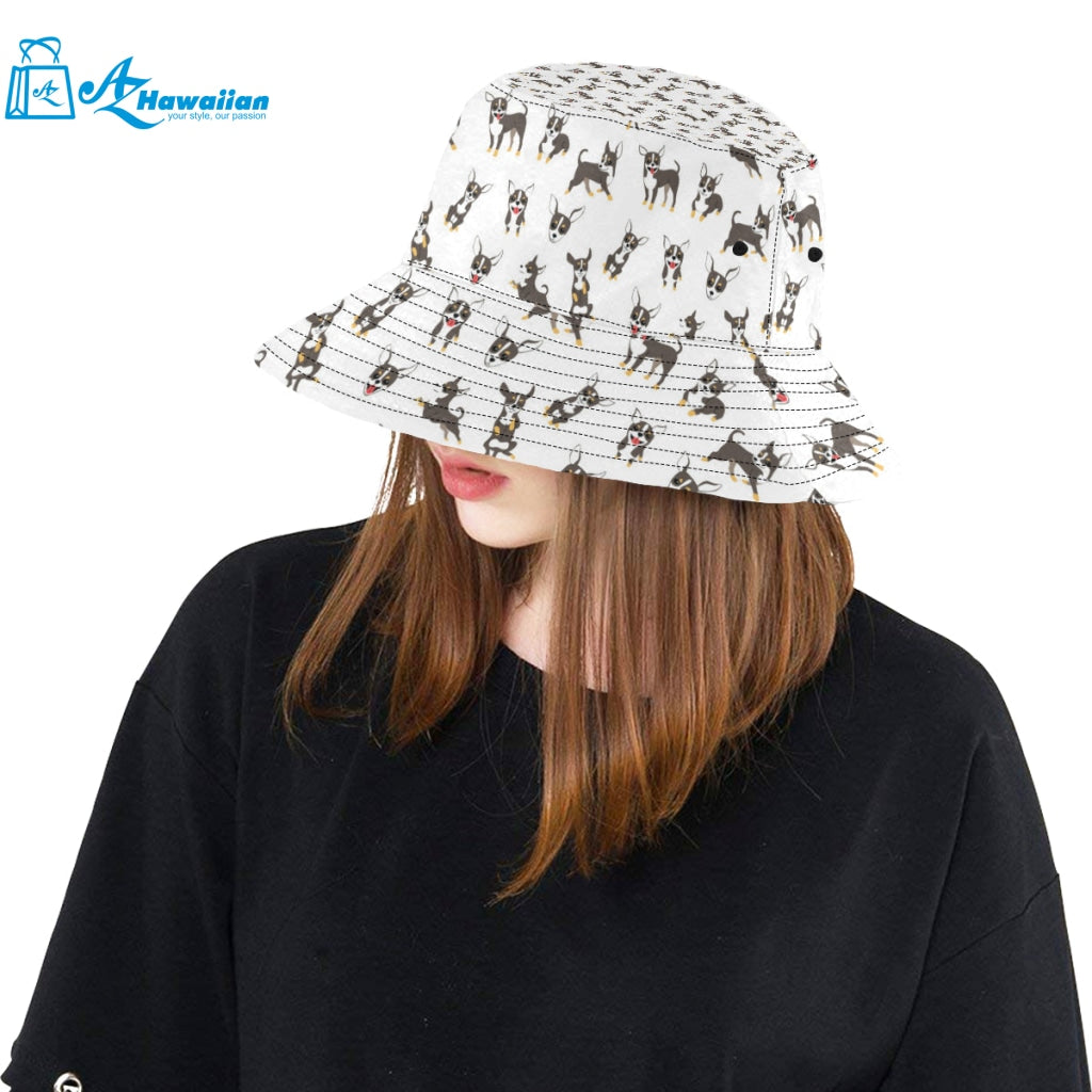 Chihuahua dog pattern Unisex Bucket Hat