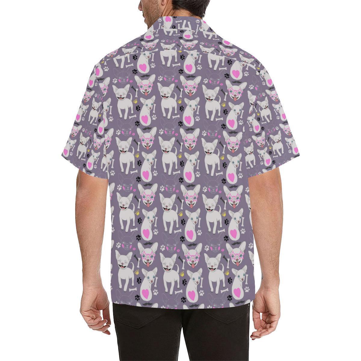 Chihuahua Happy Pattern Hawaiian Shirt