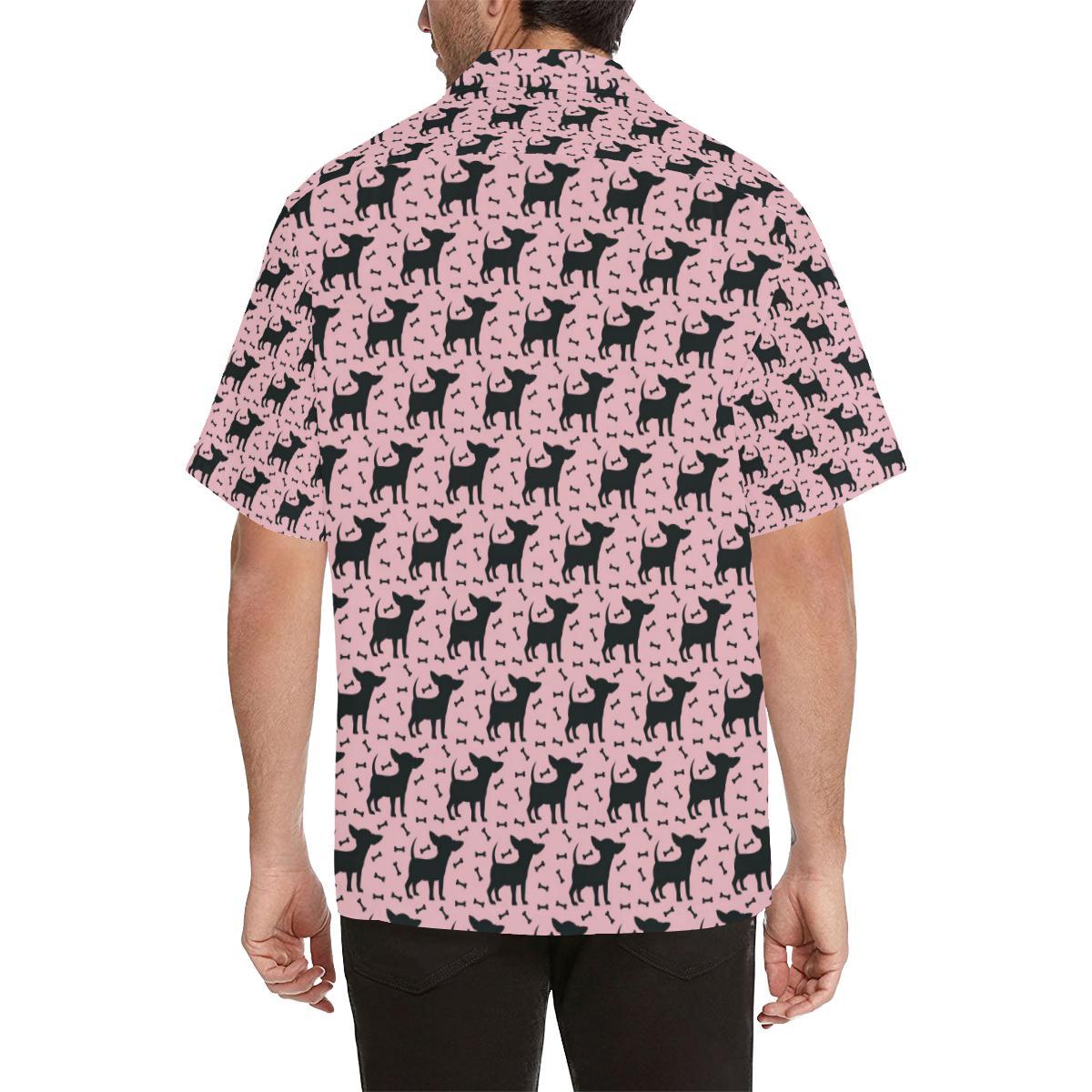 Chihuahua Pink Print Pattern Hawaiian Shirt