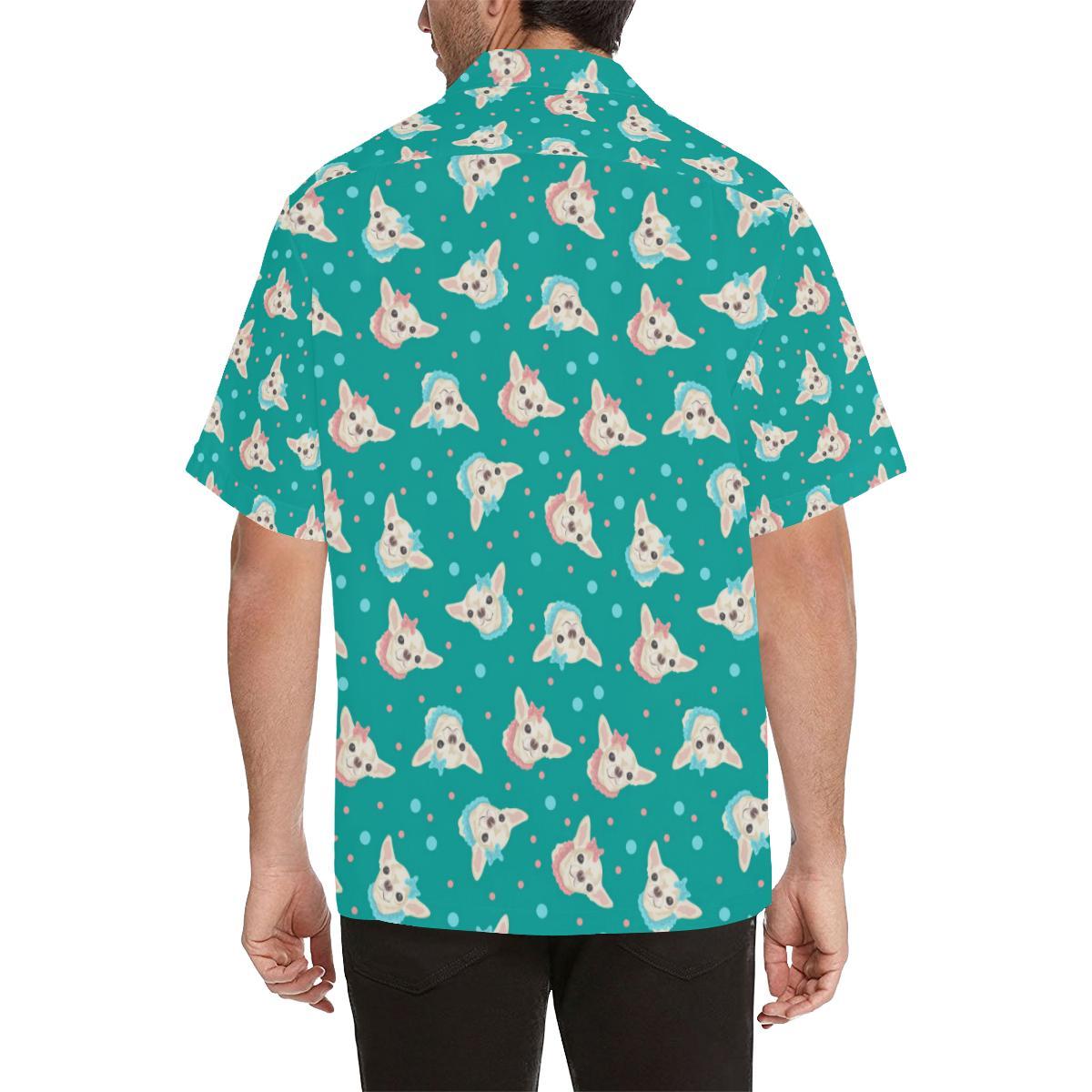 Chihuahua Polka Dot Pattern Hawaiian Shirt