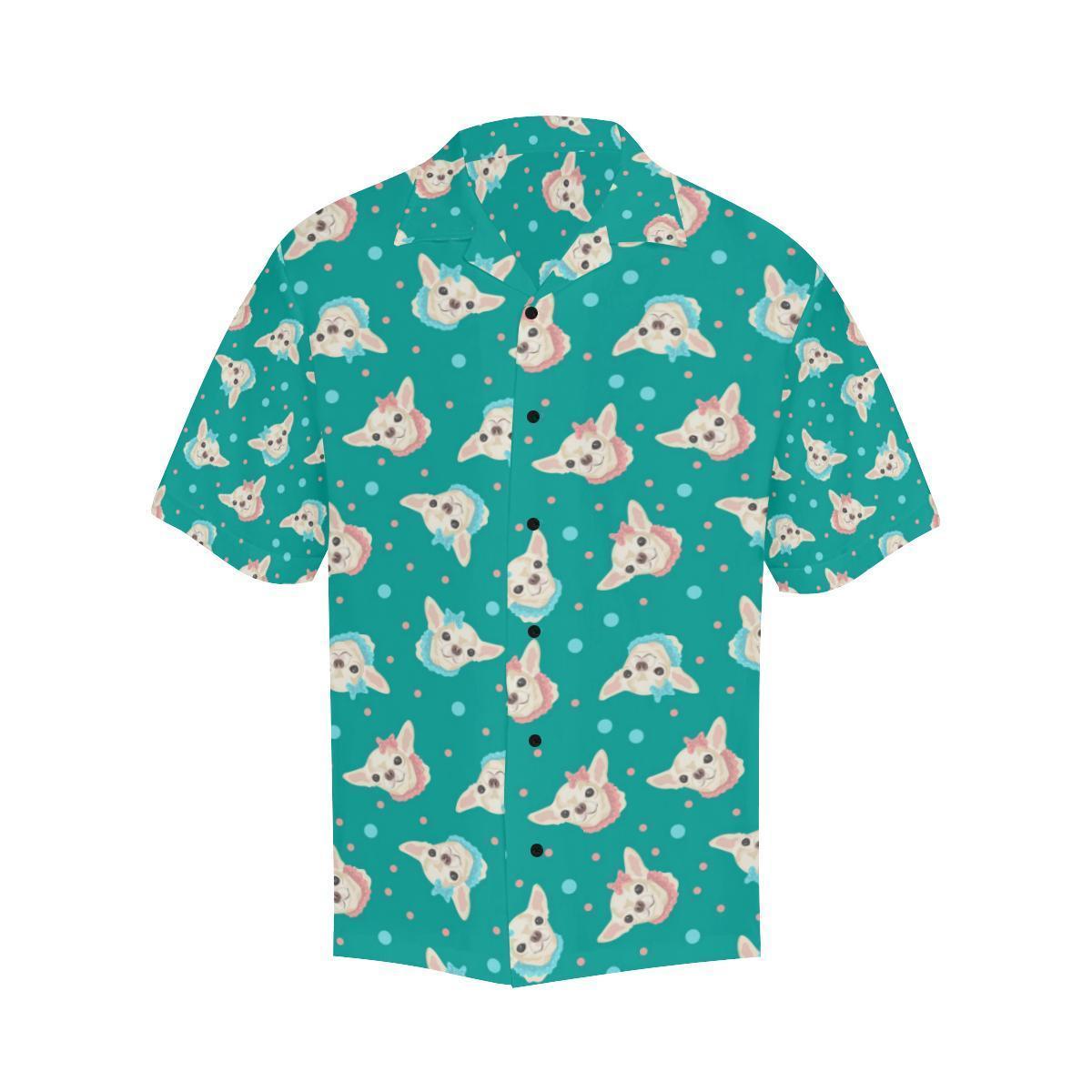 Chihuahua Polka Dot Pattern Hawaiian Shirt